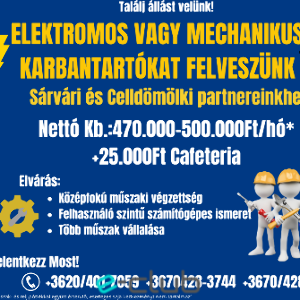 Elektromos és Mechanikus Karbantartó