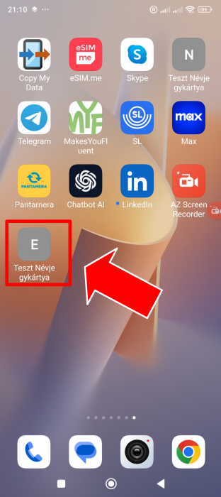 parancsikon mobilra